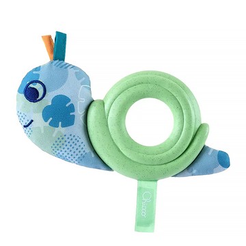 Chicco ECO+安撫娃娃 慢慢蝸牛 3-24個月嬰幼兒玩具  1個  13 x 8 x 2.5cm