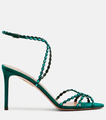 Aquazzura Love Struck embellished leather sandals