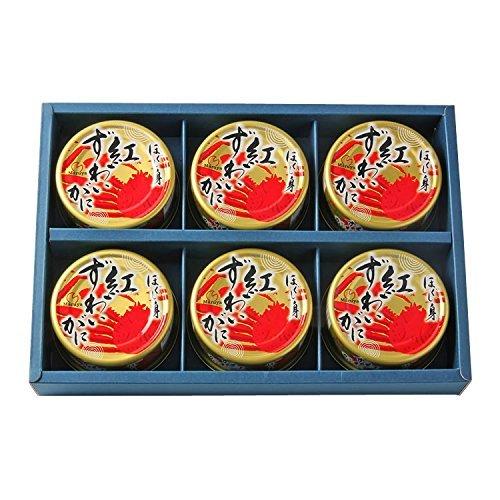 マルヤ水産 紅ずわいがに ほぐし身 缶詰 (50g) (6缶ギフト箱入)