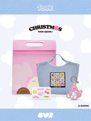ZIZONE聖誕萌禮包-摺疊包 X 萬用夾