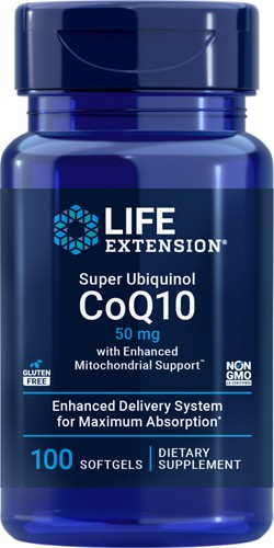 Life Extension Super Ubiquinol CoQ10 50 mg - 100 Softgels