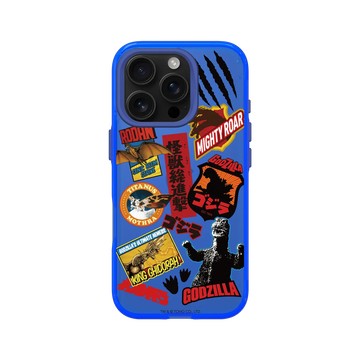 iPhone 16 Pro Clear 激光藍 - 哥吉拉 Godzilla - 多彩怪獸圖鑑