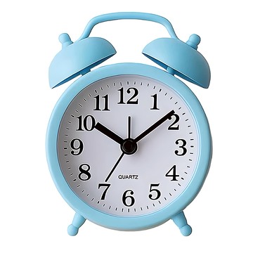 小麥購物 復古小鬧鐘 C349 86g 3個  天青藍