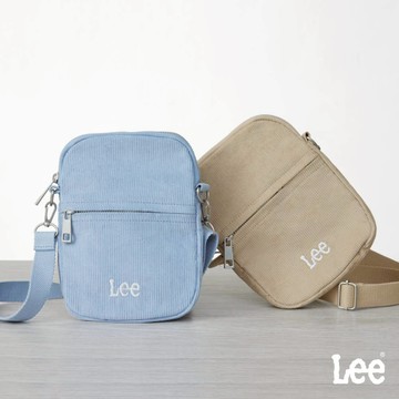 Lee 燈心絨 拉鍊小方包 斜背包 LB424007
