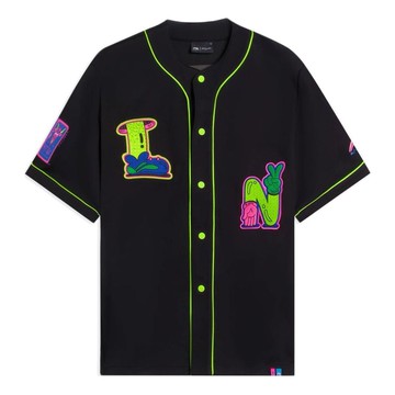 Li-Ning x Steven Harrington Graphic Baseball Shirt 'Black'