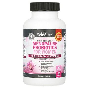 BioSchwartz, Ultra High Purity，更年期女性益生菌，60 粒膠囊