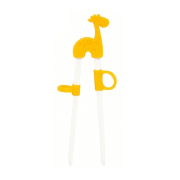 MARCUS＆MARCUS - 動物樂園幼兒學習筷-長頸鹿(黃)