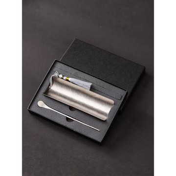 高端純鈦茶則二件套高檔茶勺茶匙茶撥分茶器茶道零配茶桌配件大全