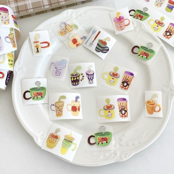 馬克杯杯 童畫マグ PET 和紙膠帶 (kiss-cut)