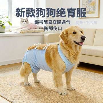 【臺灣-出貨】新款狗狗絕育服綁帶簡易穿脫透氣防舔傷口斷奶高彈寵物衣服術後服06m5