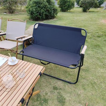 免運/快速出貨 戶外折疊椅便攜雙人椅野營露營折疊超輕靠背可躺沙灘椅雙人折疊椅