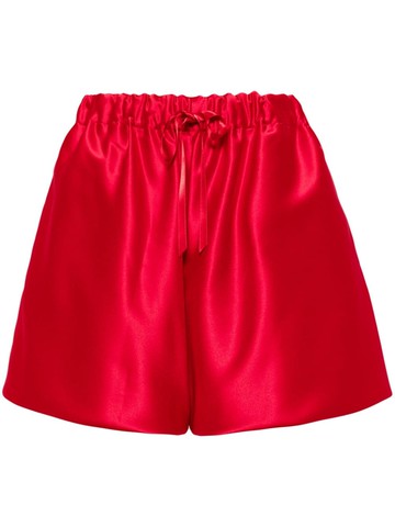 Simone Rocha - Lady Boxer drawstring shorts - women - Acetate/Polyester/Cupro - 4 - Red