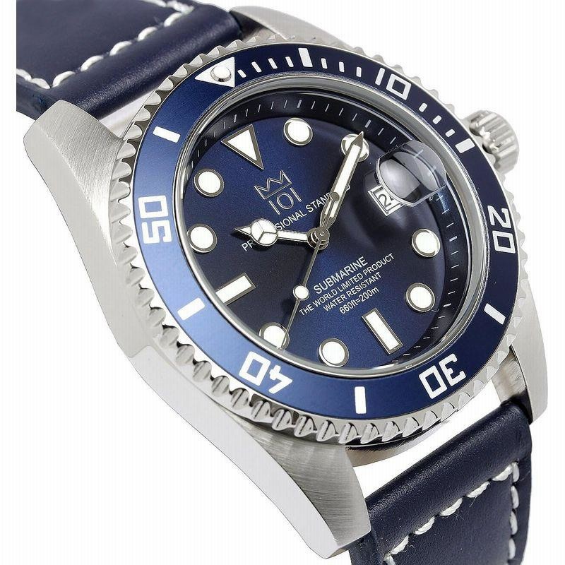 HYAKUICHI 101 ヒャクイチ ダイバーズ 20気圧防水 レザーベルト