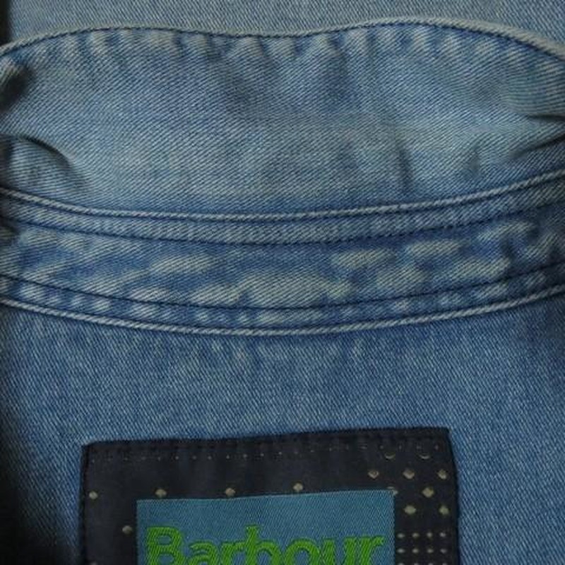 R.NEWBOLD × Barbour アールニューボールド 長袖デニムシャツ