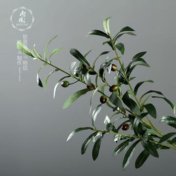 家居飾品仿真花卉裝飾 橄欖枝客廳餐桌茶幾花瓶整體插花藝擺設品