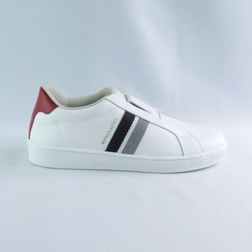 ROYAL Bishop 01742081 男款 休閒鞋 免綁鞋帶 台灣製 白/黑/紅【iSport愛運動】