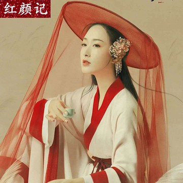 鶴唳影樓拍攝漢服女古裝主題寫真俠女俠客反串走秀演出服裝