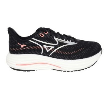 MIZUNO WAVE RIDER 29 SW 女慢跑鞋-4E-超寬楦 J1GD250675 黑粉銀