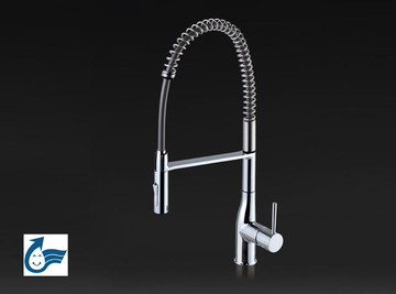 【點數10%回饋】【日本進口，三年保固】KM6211EC-5 廚房單槍伸縮混合龍頭 ( 彈簧型 ) 抽拉式 伸縮式 水龍頭