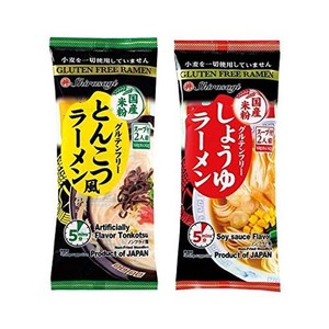 グルテンフリー 国産 米粉麺 ラーメン 2種12食セット しょうゆ とんこつ風