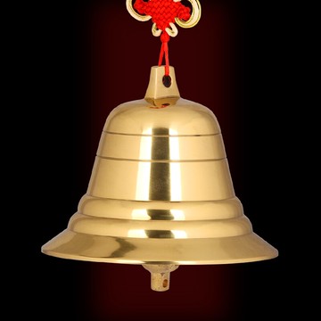 銅鈴鐺掛件風鈴掛飾銅鐘黃銅磬招財擺件客廳家居門飾裝飾品大鈴鐺