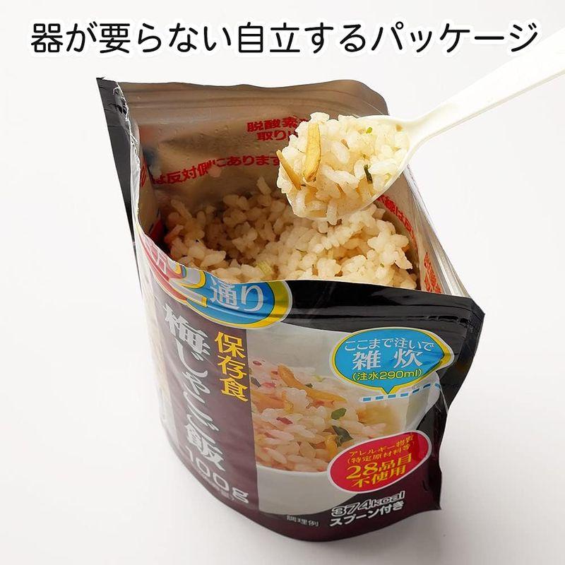 サタケ マジックライス 梅じゃこ ご飯 100g × 4個セット （ アレルギー対応食品 防災 保存食 非常食)