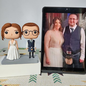 客製化3D人像公仔 訂製手工Funko Pop情侶父母夫妻結婚週年禮物
