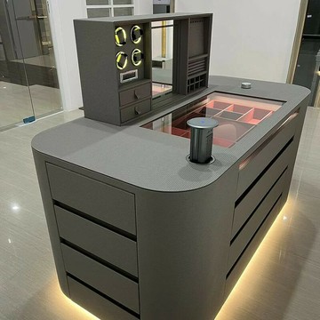 衣帽間智能升降中島櫃首飾展示櫃輕奢高級感家用一體島臺珠寶櫃