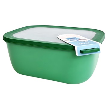 MEPAL方形密封保鮮盒3L（深）- 寶石綠  1個