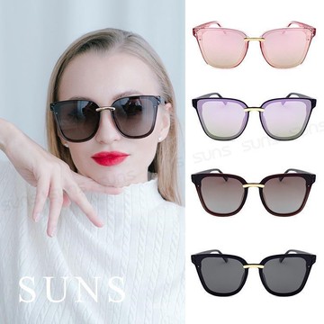 【SUNS】歐美格紋網紅款 偏光墨鏡/太陽眼鏡 抗UV(31592)