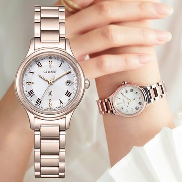 CITIZEN 星辰 xC 光動能 電波對時 鈦金屬 女錶 ES9497-96A