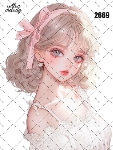 original sticker no.2669 人物貼紙 原創貼紙 原創人物貼紙 裝飾貼紙 cotton melody