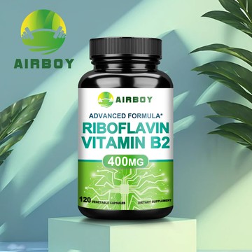 Airboy 維生素 B2  🥠核黃素補充劑，提升 能量 ，美國進口 60/120粒膠囊