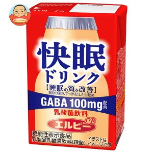 エルビー 快眠ドリンク 乳酸菌飲料 125ml紙パック×24本入×(2ケース)｜ 送料無料