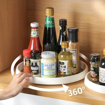 〖𝑽𝒊𝒗𝒂 𝑯𝒐𝒎𝒆〗旋轉收納架 廚房置物架 調味料收納架 醬料收納架 化妝品收納架 保養品收納架 香水展示架 收納架
