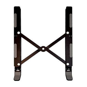 E Store 鋁合金筆電支架 240g 黑灰色 可調節高度角度 折疊便攜  1個