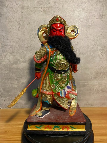實木木雕造像，關圣帝君，全實木整雕，閩南工藝木雕，開臉威嚴莊