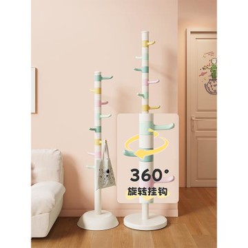 兒童衣架落地網紅客廳衣帽架女生臥室桿式掛衣架子小空間掛包支架