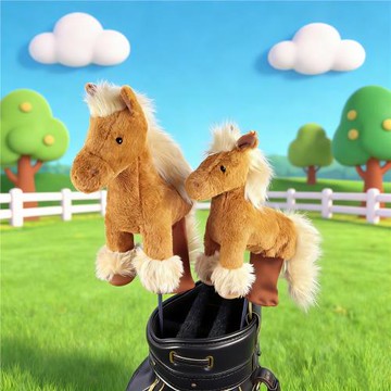 韓國INGGI高爾夫桿套 推桿套卡通馬高爾夫推桿套 一字型推桿套