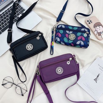 手機包女包新款斜挎包單肩包防水尼龍帆布布小包包輕便零錢鑰匙