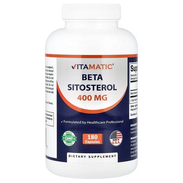 Vitamatic, Β-谷甾醇，400 毫克，180 粒膠囊