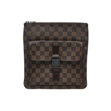 LOUIS VUITTON DAMIER EBENE MELVILLE 棋盤格翻蓋單肩包斜背包