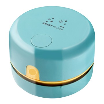 AHOYE 2段超強吸力桌面吸塵器 USB充電款  藍綠色  單一商品