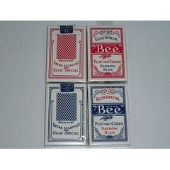【USPCC 撲克】BEE 92 橋牌 窄牌 (NARROW SIZE) 共紅、藍二色可任選