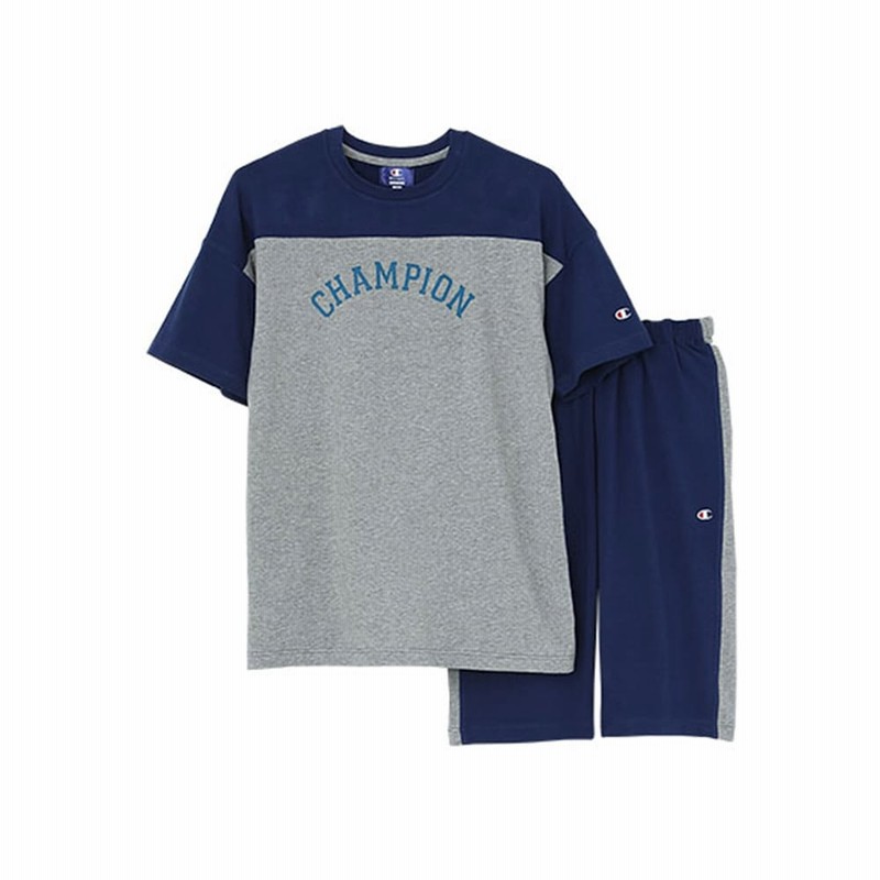 Gunze グンゼ Champion チャンピオン セットアップ 半袖半パンツ メンズ Sale グレー Ll 通販 Lineポイント最大12 0 Get Lineショッピング