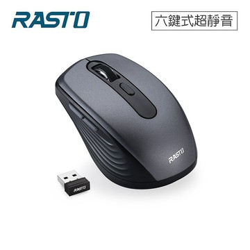 RASTO 銀翼六鍵式超靜音無線滑鼠-RM29_搶購