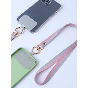 原創手機掛繩貼片掛脖繩殼鏈女鑰匙掛飾手腕固定夾片掛件斜挎可背