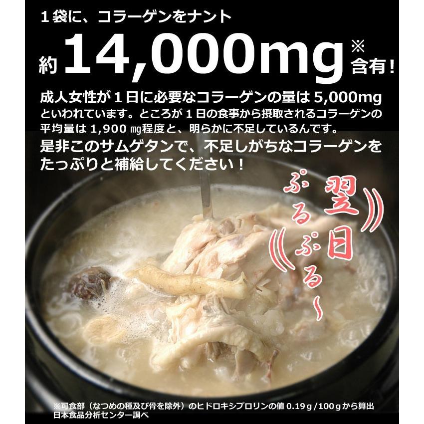 韓国宮廷料理サムゲタンと専用土鍋セット（参鶏湯1kg×2袋・専用土鍋・土鍋のフタ・専用トレイ 各2個・鍋つかみ1個）　※冷凍商品同梱不可