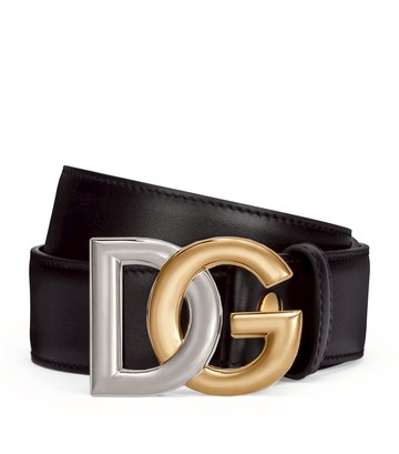 Dolce & Gabbana Double-Plated Dg-Logo Belt