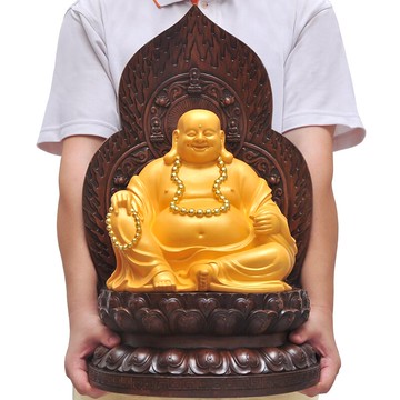 彌勒佛擺件佛像開業喬遷新居禮品客廳電視柜辦公室家居工藝裝飾品